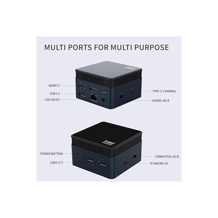 MOREFINE M6S Mini PC Intel N100 DDR5 12G - Black (Almost new, 20% off)