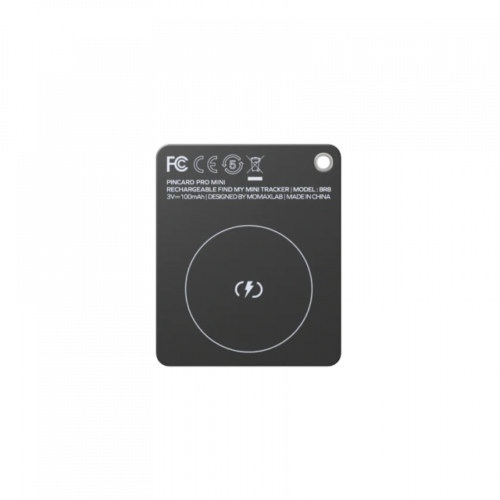 Momax PinCard Pro Mini Rechargeable Find My Tracker