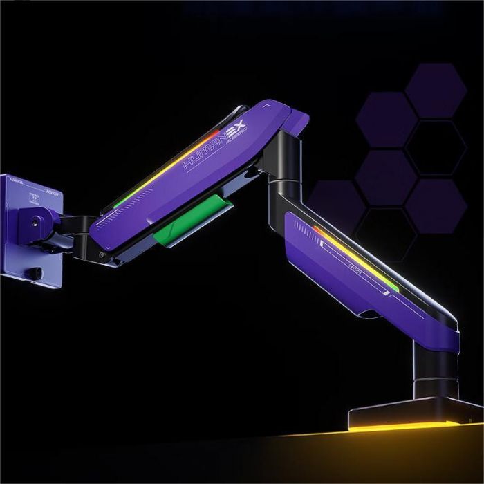 HUMANEX T18-1X RGB Gaming Monitor Stand (Single Arm 17-49