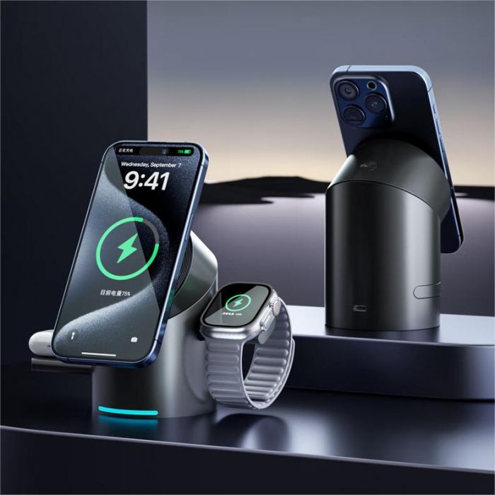 Moyi Qi2 15W MagSafe Magnetic Wireless Charger Stand
