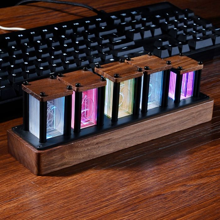 Rainbow Time Nixie Tube Clock